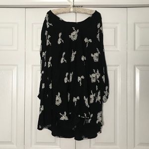 Free People Long Sleeve Embroidered Dress